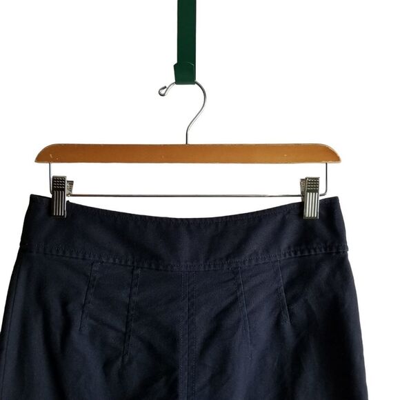 Banana Republic Navy Blue Pencil Skinny Skirt Size 4  7 0266 - Picture 2 of 8